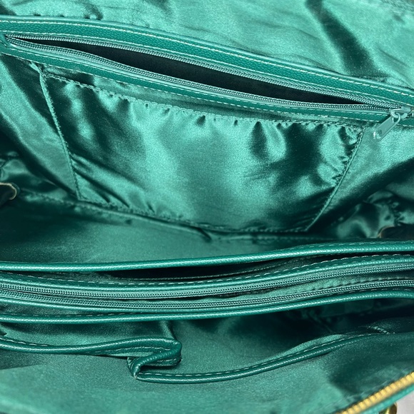 Joy & Iman Green/Gold Crossbody Shoulder Tote Bag 💚 - Picture 10 of 12